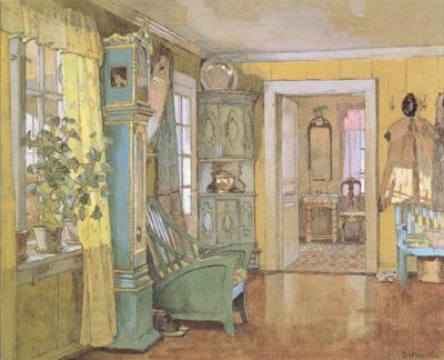 Gerhard Munthe Antechamber in the Artist's Home (nn02) Norge oil painting art